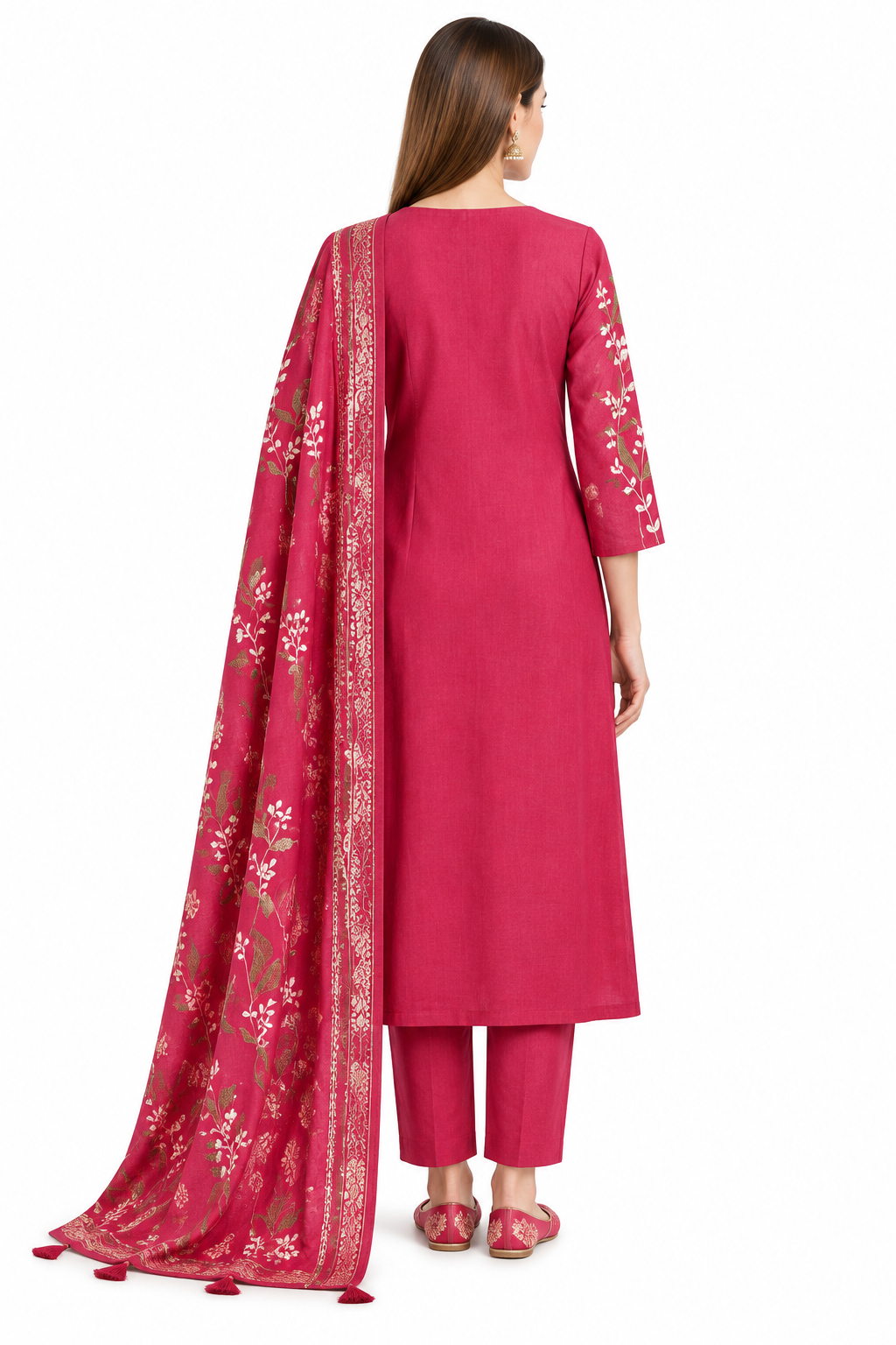 Anika Pink Suit Back View